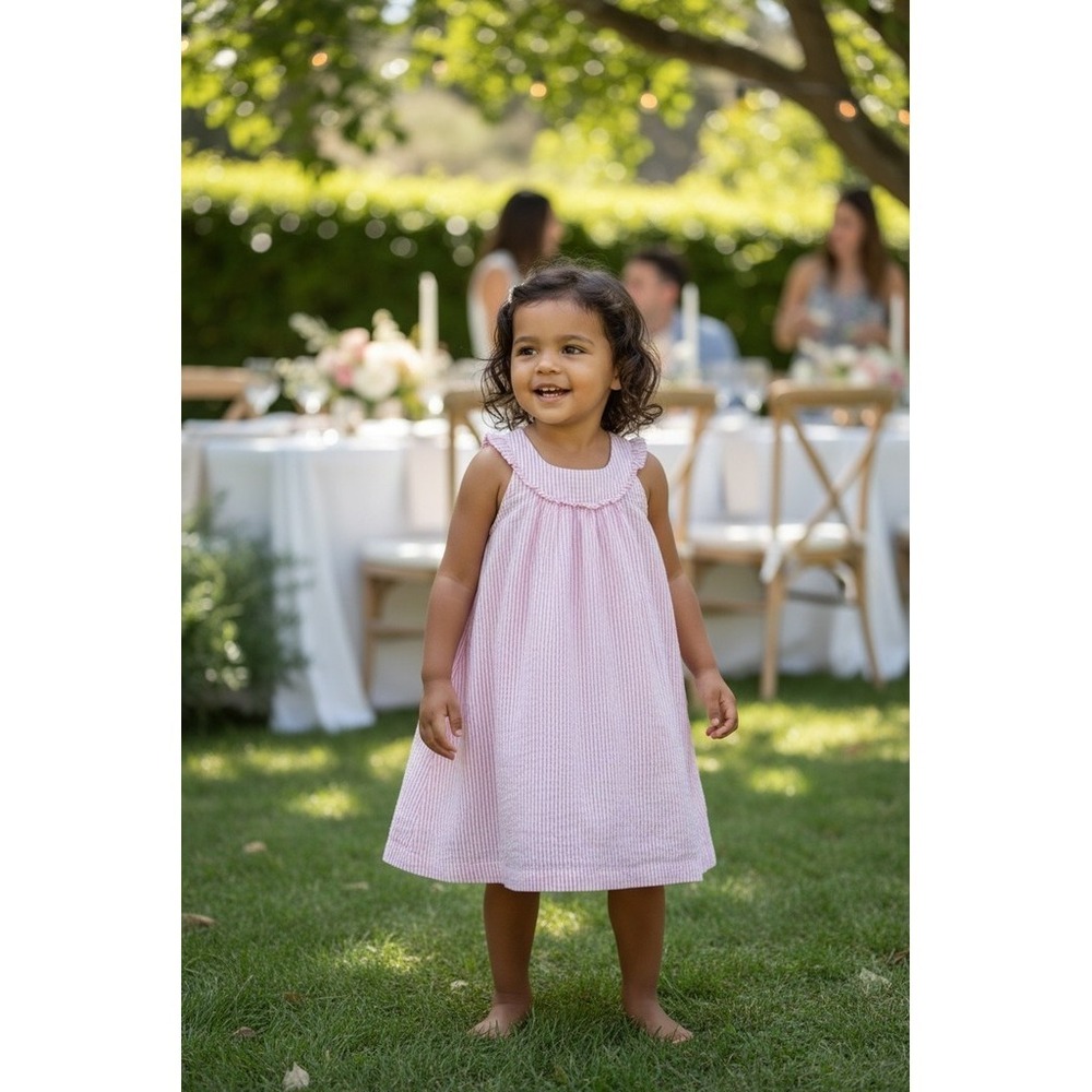Gymboree Pink Sleeveless Seersucker Dress